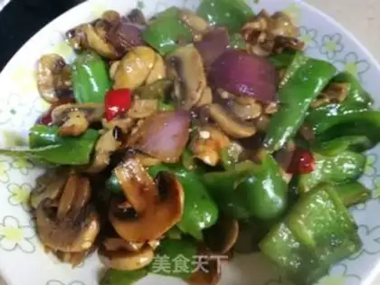 Make Pepper fried mushrooms step 4