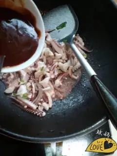 Make Spicy squid head step 6
