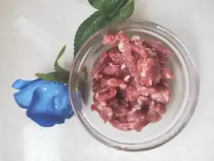 Make Soybeans with beef step 1