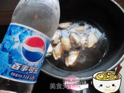 Make No oiled Coke chicken wings step 3