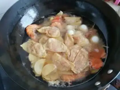 Make Shrimp egg dumpling soup step 7