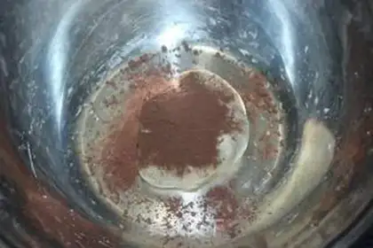 Make Double-coloured buns step 1