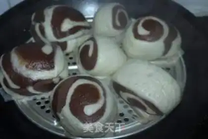 Make Double-coloured buns step 11