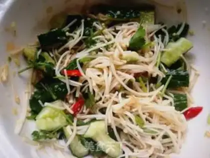 Make Gold pins and mushrooms and cucumbers step 7