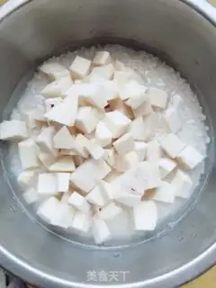 Make Steam melon rice step 2