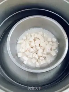 Make Steam melon rice step 3