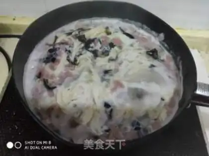 Make Eggflower tofu soup step 3