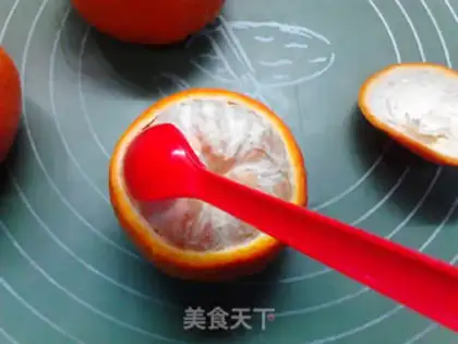 Make Orange bowls of milk and fragrance step 3
