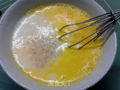Make Orange bowls of milk and fragrance step 8