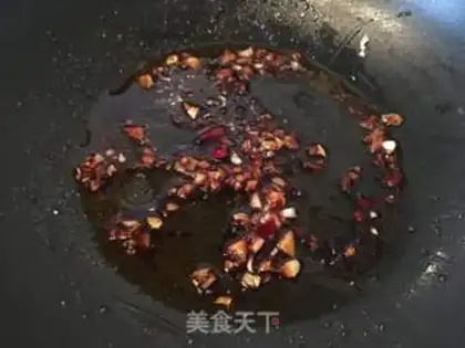 Make A spinach mix fan step 5