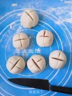 Make Flower buns step 12