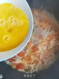 Make Tomato gill and ham egg soup step 6