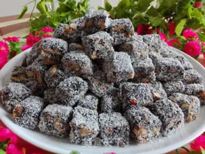 Make Coconut date sesame walnuts step 8