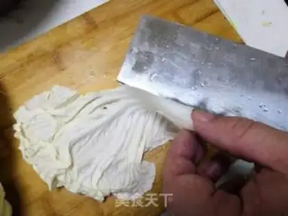 Make Creaming cucumber bean cabbage step 3