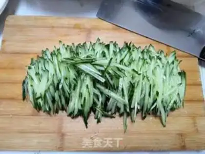 Make Creaming cucumber bean cabbage step 5