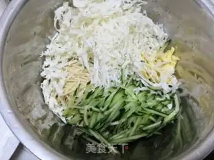 Make Creaming cucumber bean cabbage step 6