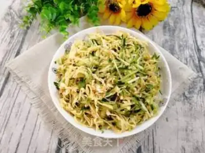 Make Creaming cucumber bean cabbage step 9
