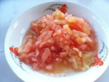 Make Corn sausage pizza sauce step 2