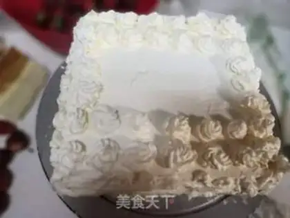 Make Strawberry cream cake step 16