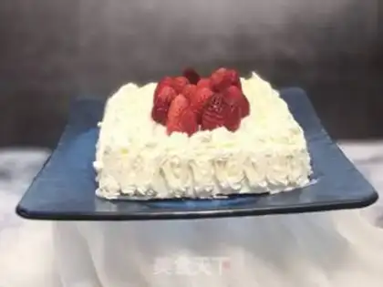 Make Strawberry cream cake step 17