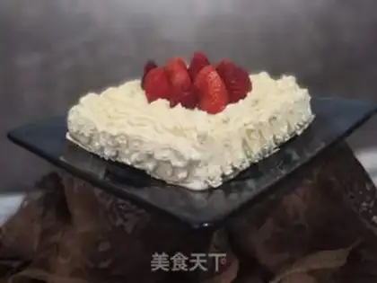 Make Strawberry cream cake step 21