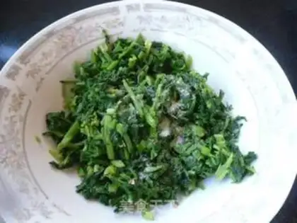 Make Shrimp, celery leaves step 6