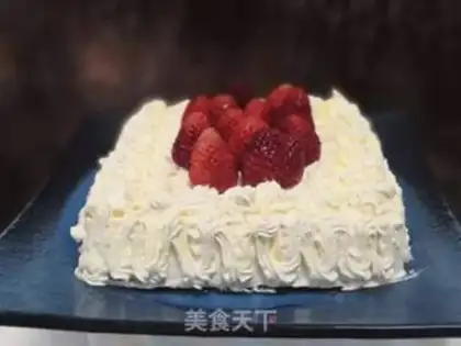 Make Strawberry cream cake step 24