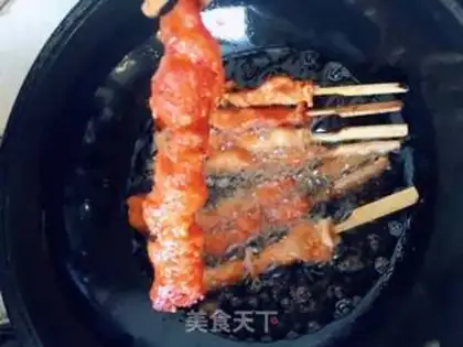 Make The fried flesh and blood are connected step 2