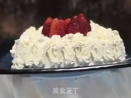 Make Strawberry cream cake step 25