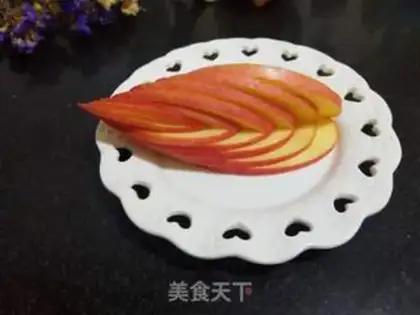 Make Apple cut flowers step 7