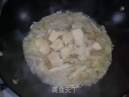 Make The cabbage is frozen tofu step 11