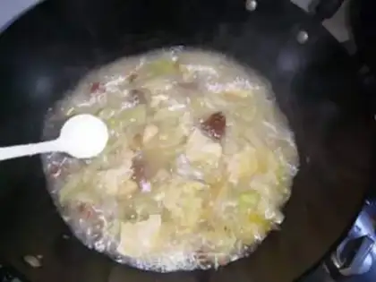 Make The cabbage is frozen tofu step 13