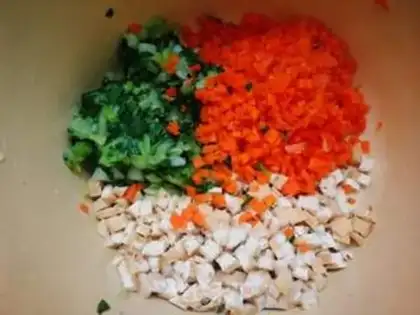 Make Carrots, bean-dry vegetables step 6