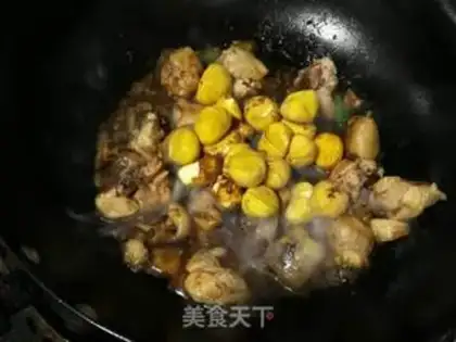 Make Three chickens for chestnuts step 7