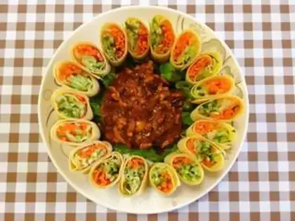 Make Step up vegetable rolls step 9