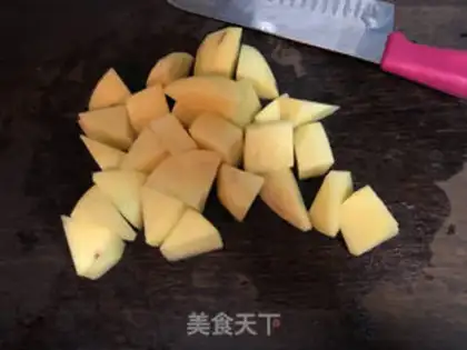 Make Curry potatoes, chicken wings step 0