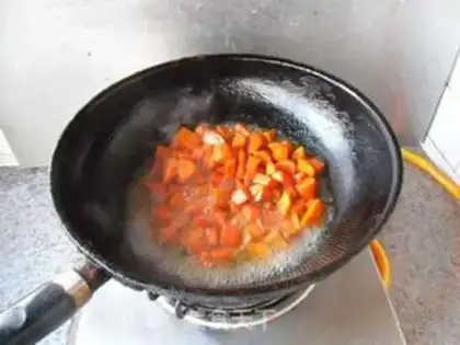 Make Cashew nut carrots step 8