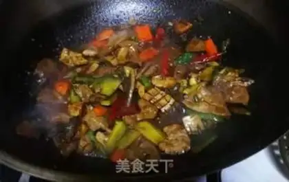 Make The liver and the waist are fried step 12