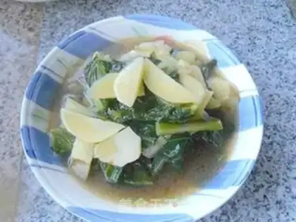 Make Potato chips and cabbage step 11