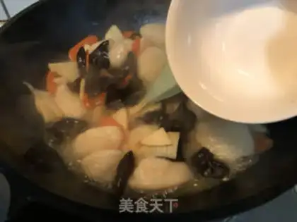Make A fishball in winter step 7