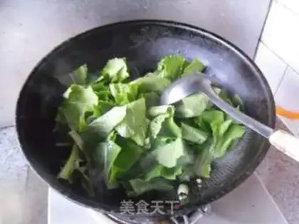 Make The cabbage is burning the mushrooms step 7