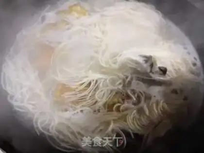 Make Chicken soup and egg noodles step 1