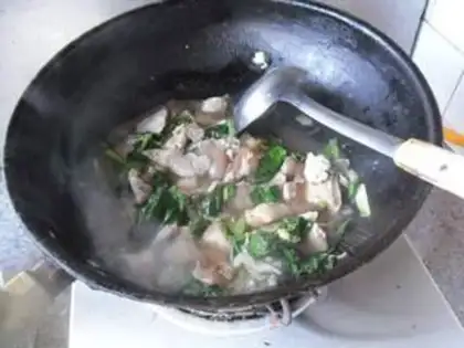 Make The cabbage is burning the mushrooms step 10