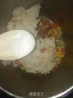 Make Squid rice roll step 3