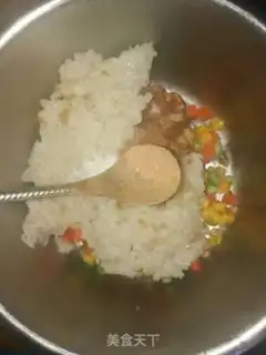 Make Squid rice roll step 5