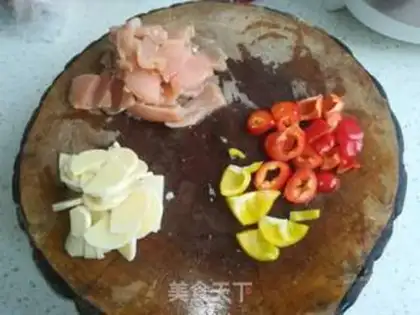 Make Twin peppers for chicken step 1