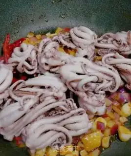 Make Spicy squid step 5