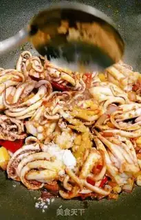 Make Spicy squid step 7