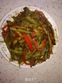 Make Celery fried dry step 2