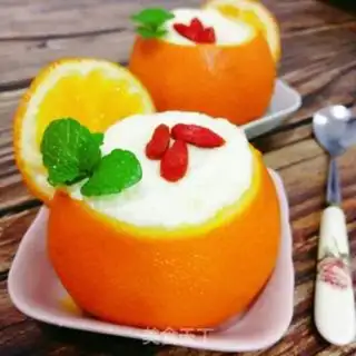 Make Orange steamed eggs step 5